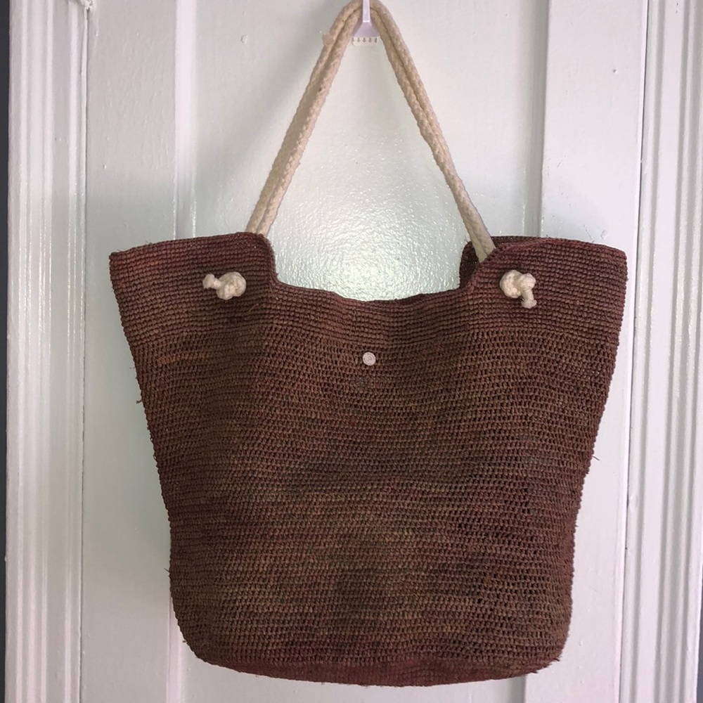 Heidi KleinStraw beach bag